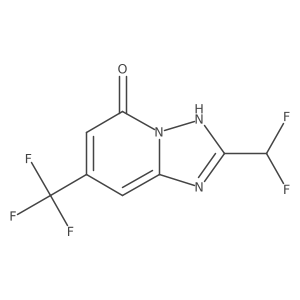 2-(Difluoromethyl)-7-(trifluoromethyl)-[1,2,4]triazolo[1,5-a]pyridin-5-ol结构式