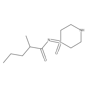 2-methyl-N-(1-oxo-1lambda6-thiomorpholin-1-ylidene)pentanamide结构式