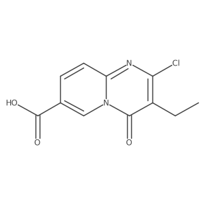 2-chloro-3-ethyl-4-oxo-4H-pyrido[1,2-a]pyrimidine-7-carboxylic acid Structure