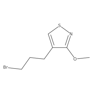 4-(3-Bromopropyl)-3-methoxy-1,2-thiazole Structure