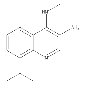 N4-methyl-8-(propan-2-yl)quinoline-3,4-diamine Structure