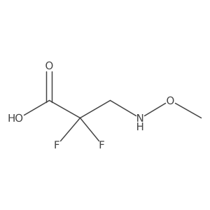 2,2-Difluoro-3-(methoxyamino)propanoic acid Structure
