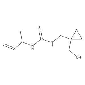 3-(But-3-en-2-yl)-1-{[1-(hydroxymethyl)cyclopropyl]methyl}thiourea Structure