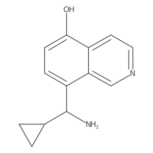 8-[Amino(cyclopropyl)methyl]isoquinolin-5-ol Structure
