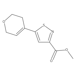 methyl 5-(3,6-dihydro-2H-pyran-4-yl)-1,2-thiazole-3-carboxylate结构式