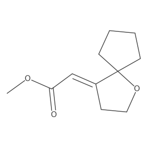 methyl 2-[(4Z)-1-oxaspiro[4.4]nonan-4-ylidene]acetate Structure