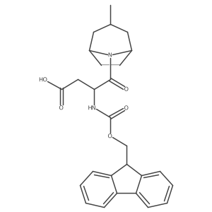 3-({[(9H-fluoren-9-yl)methoxy]carbonyl}amino)-4-{3-methyl-8-azabicyclo[3.2.1]octan-8-yl}-4-oxobutanoic acid结构式