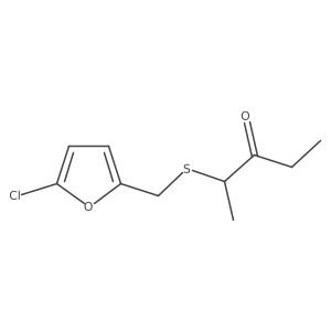 2-{[(5-Chlorofuran-2-yl)methyl]sulfanyl}pentan-3-one Structure