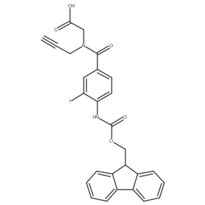 2-{1-[4-({[(9H-fluoren-9-yl)methoxy]carbonyl}amino)-3-iodophenyl]-N-(prop-2-yn-1-yl)formamido}acetic acid Structure