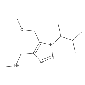 {[5-(methoxymethyl)-1-(3-methylbutan-2-yl)-1H-1,2,3-triazol-4-yl]methyl}(methyl)amine Structure