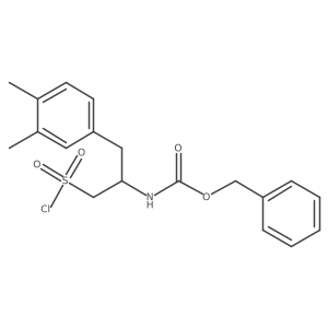 benzyl N-[1-(chlorosulfonyl)-3-(3,4-dimethylphenyl)propan-2-yl]carbamate Structure