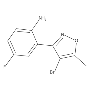 2-(4-Bromo-5-methyl-1,2-oxazol-3-yl)-4-fluoroaniline Structure