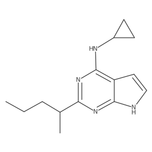 N-cyclopropyl-2-(pentan-2-yl)-7H-pyrrolo[2,3-d]pyrimidin-4-amine Structure