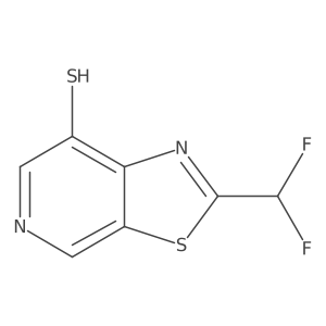 2-(Difluoromethyl)-[1,3]thiazolo[5,4-c]pyridine-7-thiol Structure