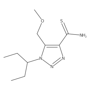 5-(methoxymethyl)-1-(pentan-3-yl)-1H-1,2,3-triazole-4-carbothioamide结构式