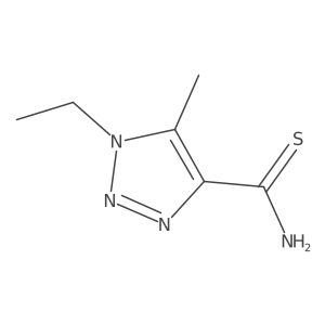 1-ethyl-5-methyl-1H-1,2,3-triazole-4-carbothioamide Structure
