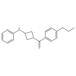 (4-Propylphenyl)(3-(pyrimidin-2-ylamino)azetidin-1-yl)methanone Structure