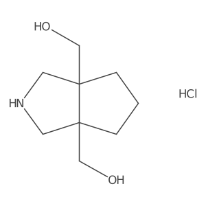 ((3AR,6aS)-tetrahydrocyclopenta[c]pyrrole-3a,6a(1H,4H)-diyl)dimethanol hydrochloride结构式