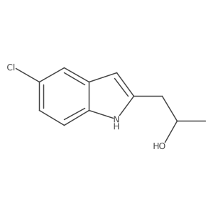 (2R)-1-(5-chloro-1H-indol-2-yl)propan-2-ol结构式