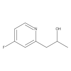 (2S)-1-(4-fluoropyridin-2-yl)propan-2-ol结构式