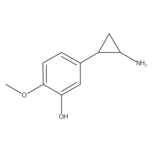 rac-5-[(1R,2S)-2-aminocyclopropyl]-2-methoxyphenol结构式