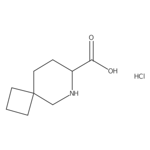 6-Azaspiro[3.5]nonane-7-carboxylic acid hydrochloride结构式