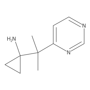 1-[2-(Pyrimidin-4-yl)propan-2-yl]cyclopropan-1-amine Structure