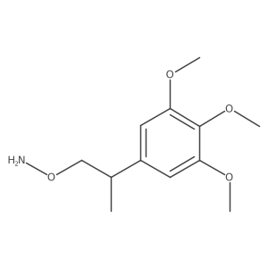 O-[2-(3,4,5-trimethoxyphenyl)propyl]hydroxylamine结构式