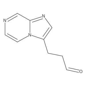 3-{Imidazo[1,2-a]pyrazin-3-yl}propanal Structure