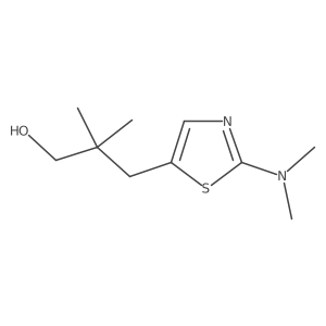 3-[2-(Dimethylamino)-1,3-thiazol-5-yl]-2,2-dimethylpropan-1-ol Structure