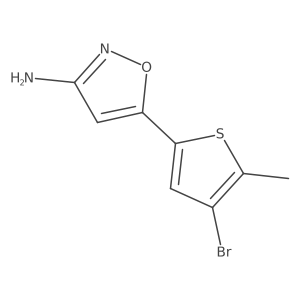 5-(4-Bromo-5-methylthiophen-2-yl)-1,2-oxazol-3-amine Structure