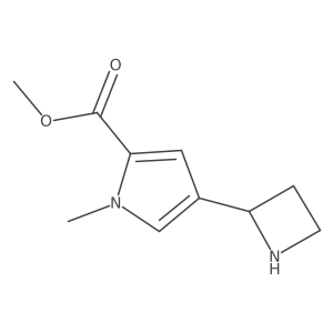 methyl 4-(azetidin-2-yl)-1-methyl-1H-pyrrole-2-carboxylate结构式