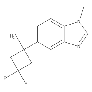 3,3-difluoro-1-(1-methyl-1H-1,3-benzodiazol-5-yl)cyclobutan-1-amine Structure
