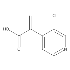 2-(3-Chloropyridin-4-yl)prop-2-enoic acid结构式