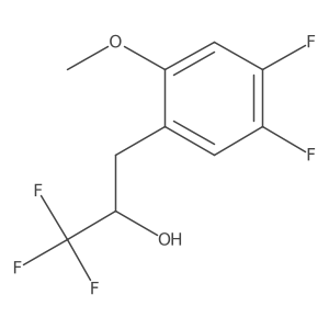 3-(4,5-Difluoro-2-methoxyphenyl)-1,1,1-trifluoropropan-2-ol结构式