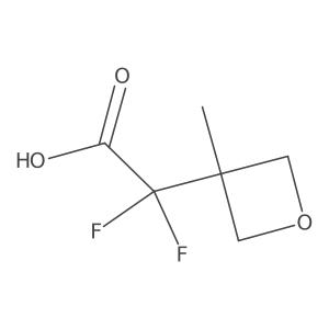 2,2-Difluoro-2-(3-methyloxetan-3-yl)acetic acid Structure