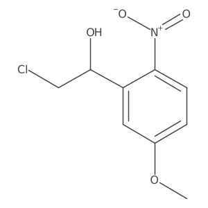 2-Chloro-1-(5-methoxy-2-nitrophenyl)ethan-1-ol结构式