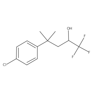 4-(4-Chlorophenyl)-1,1,1-trifluoro-4-methylpentan-2-ol结构式
