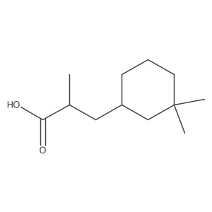 3-(3,3-Dimethylcyclohexyl)-2-methylpropanoic acid结构式