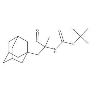 tert-butyl N-{2-[(adamantan-1-yl)methyl]-1-oxopropan-2-yl}carbamate Structure