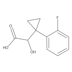 2-[1-(2-Fluorophenyl)cyclopropyl]-2-hydroxyacetic acid结构式
