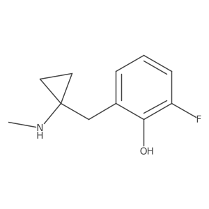 2-Fluoro-6-{[1-(methylamino)cyclopropyl]methyl}phenol Structure