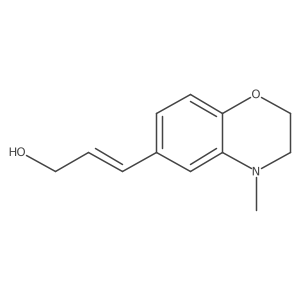 3-(4-methyl-3,4-dihydro-2H-1,4-benzoxazin-6-yl)prop-2-en-1-ol结构式
