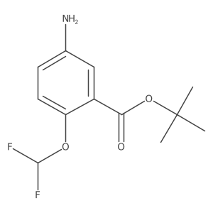 Tert-butyl 5-amino-2-(difluoromethoxy)benzoate Structure