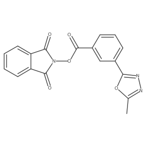1,3-dioxo-2,3-dihydro-1H-isoindol-2-yl 3-(5-methyl-1,3,4-oxadiazol-2-yl)benzoate Structure