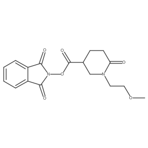 1,3-dioxo-2,3-dihydro-1H-isoindol-2-yl 1-(2-methoxyethyl)-6-oxopiperidine-3-carboxylate Structure