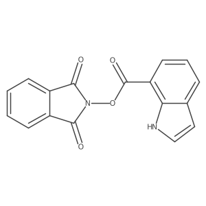 1,3-dioxo-2,3-dihydro-1H-isoindol-2-yl 1H-indole-7-carboxylate结构式