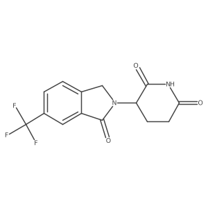 3-[3-oxo-5-(trifluoromethyl)-1H-isoindol-2-yl]piperidine-2,6-dione结构式
