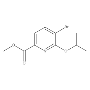 Methyl 5-bromo-6-isopropoxypicolinate结构式