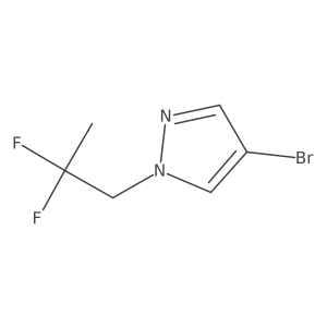 4-Bromo-1-(2,2-difluoropropyl)-1H-pyrazole Structure